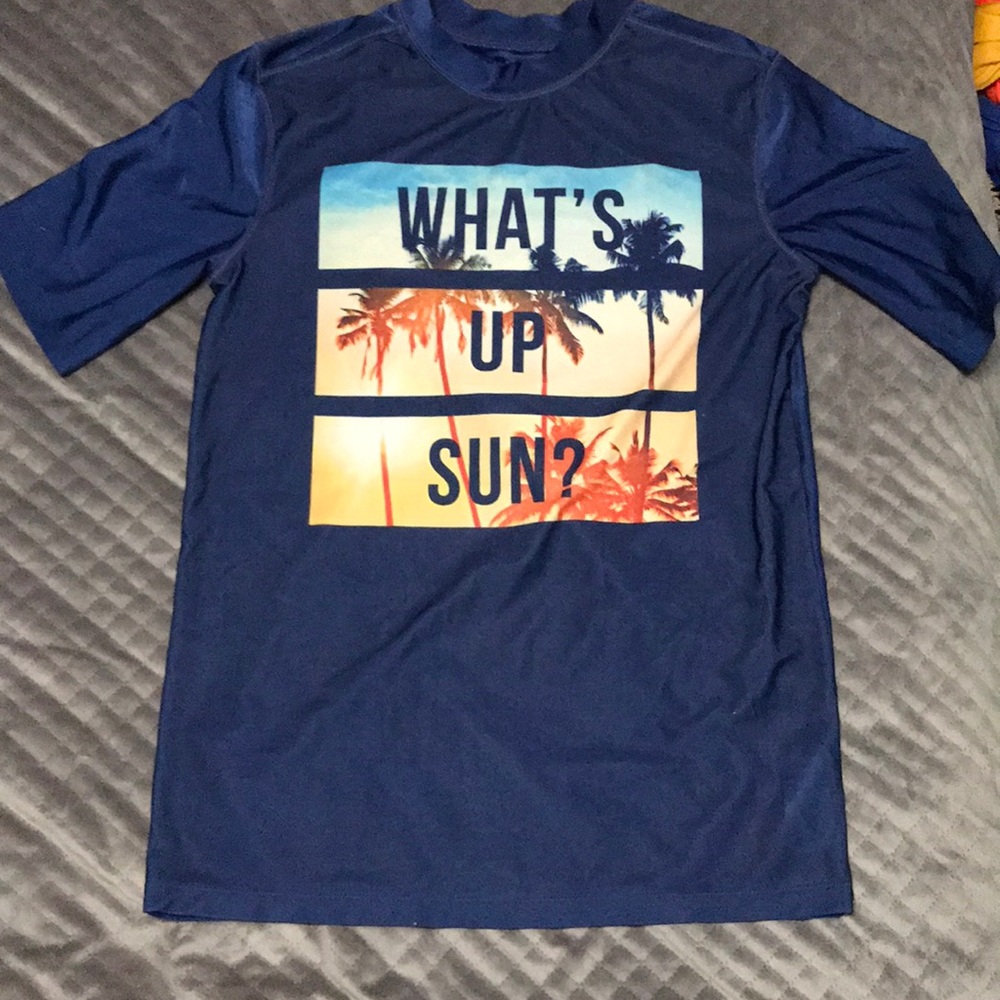 Old Navy Boy’s Youth Palm Tree Swimshirt